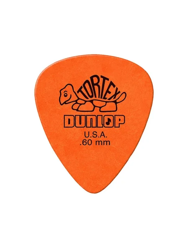 Dunlop 418P060 .60 Tortex Standard Orange Guitar Picks (12-Pack)