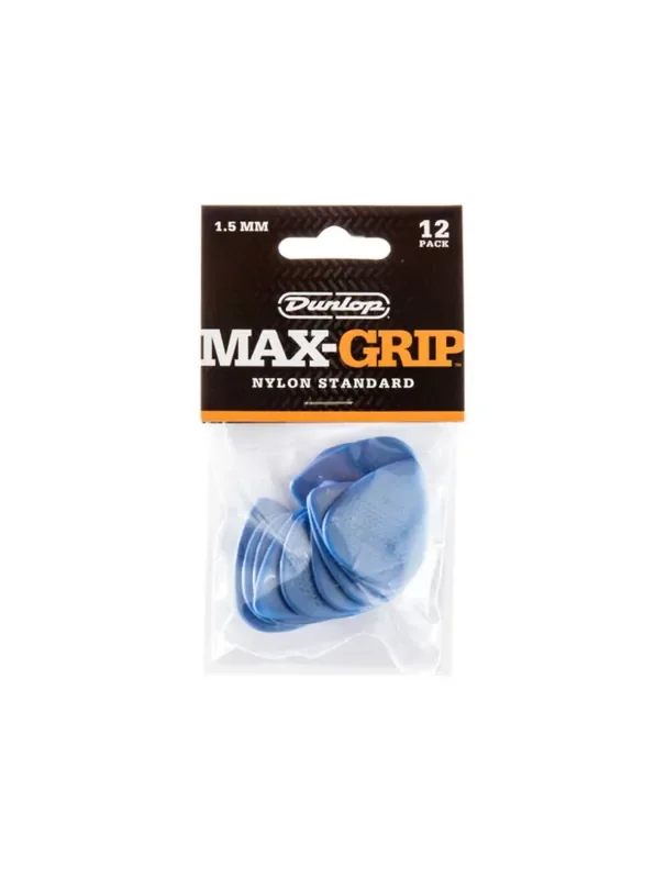 Dunlop 449P150 1.5 Nylon Max-Grip Guitar Picks (12-Pack)