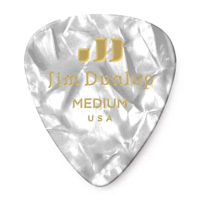 Dunlop Celluloid Pearloid Medium Guitar Picks – 12 Pack –