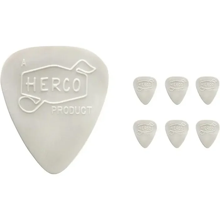 Dunlop Herco Vintage 66‘ Extra Light Picks White (6-Pack) Guitar Center