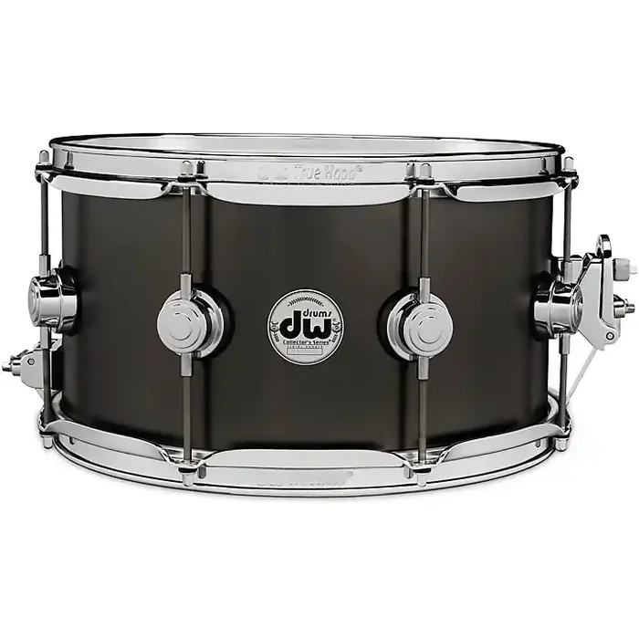 DW Collector‘s Series Satin Black Over Brass Snare Drum With Chrome Hardware 13 x 7 in. Guitar Center