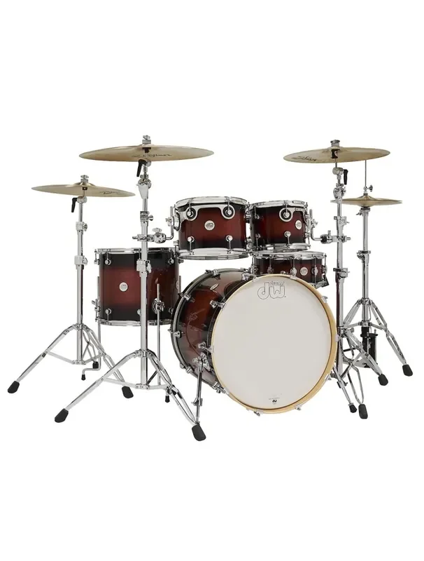 DW Design Series 4-Piece Maple Shell Pack Tobacco Burst w/ 22″ Kick