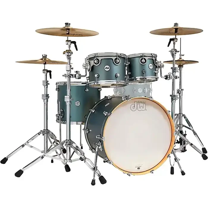 DW Design Series 4-Piece Shell Pack Satin Sage Metallic Guitar Center