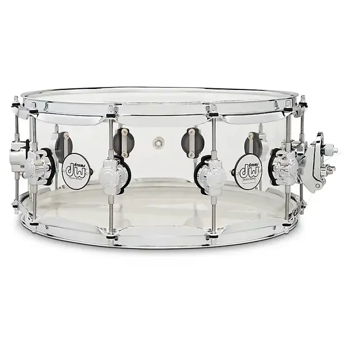 DW Design Series Acrylic Snare Drum With Chrome Hardware 14 x 6 in. Clear Guitar Center