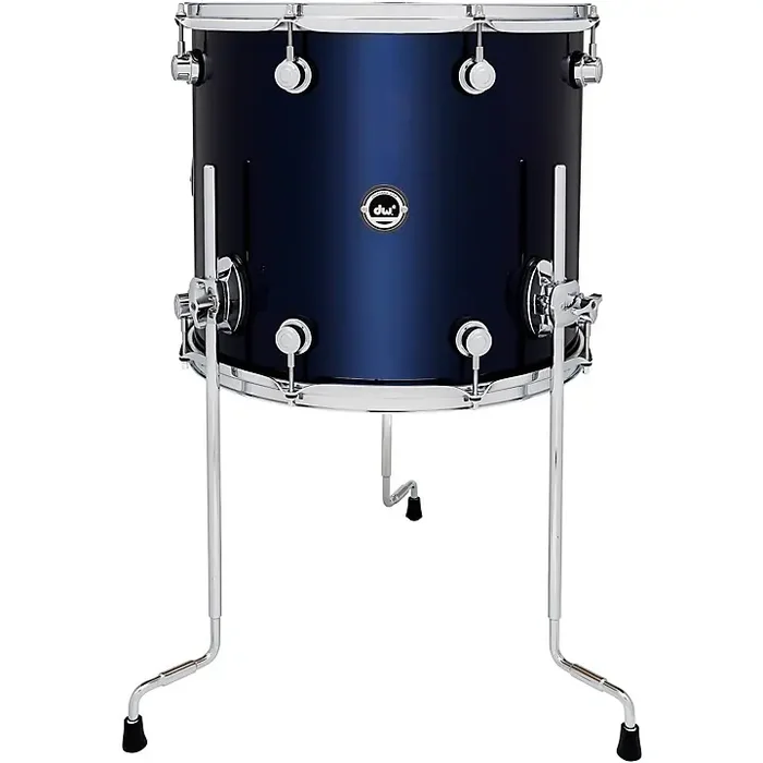 DW DWe Wireless Acoustic/Electronic Convertible Floor Tom with Legs 16 x 14 in. Lacquer Custom Specialty Midnight Blue Metallic Guitar Center