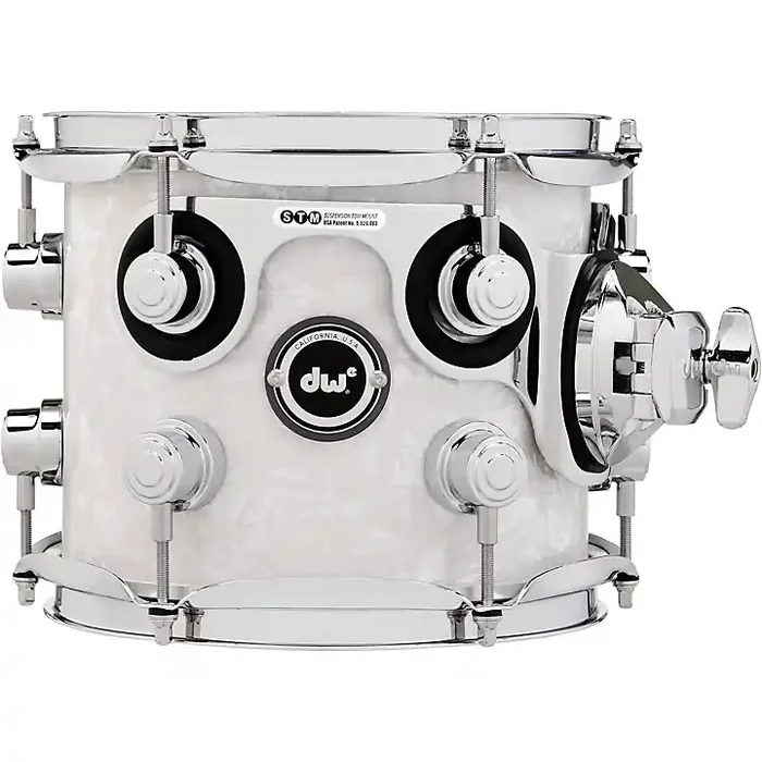 DW DWe Wireless Acoustic/Electronic Convertible Tom with STM 8 x 7 in. Finish Ply White Marine Pearl Guitar Center