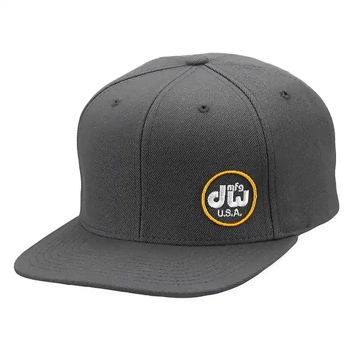 DW MFG Hat, Snapback,Gray w/ Yellow Logo Guitar Center