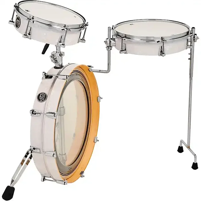 DW Performance Series 3-Piece Low Pro Travel Shell Pack White Marine Pearl Guitar Center