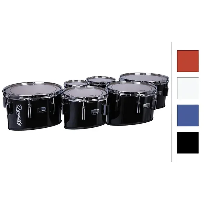 Dynasty Marching Tenor Drums Quad Red 8″,10″,12″,14″ Guitar Center