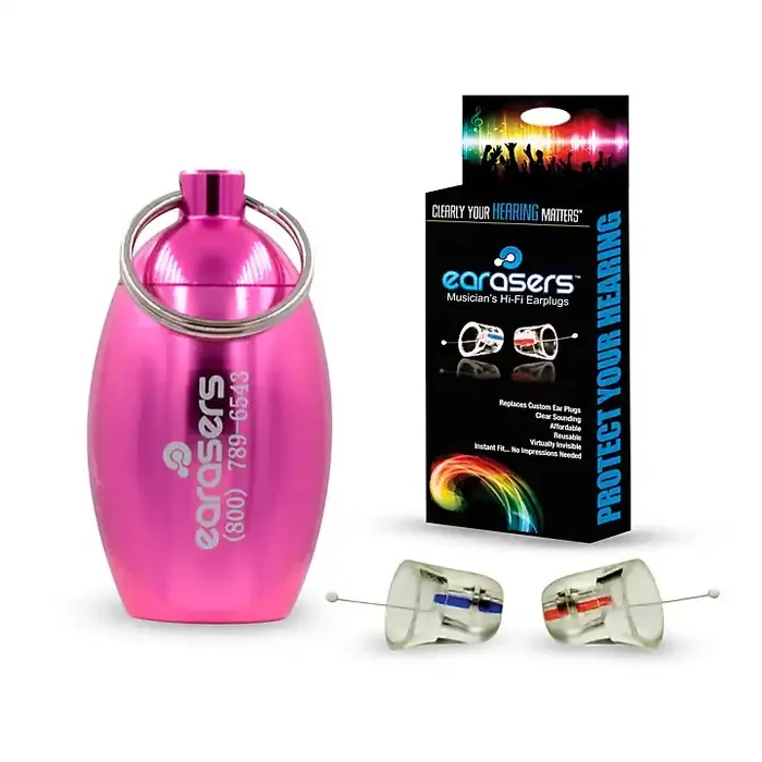 Earasers Medium Musicians Plugs and Carrying Case Bundle Pink Guitar Center