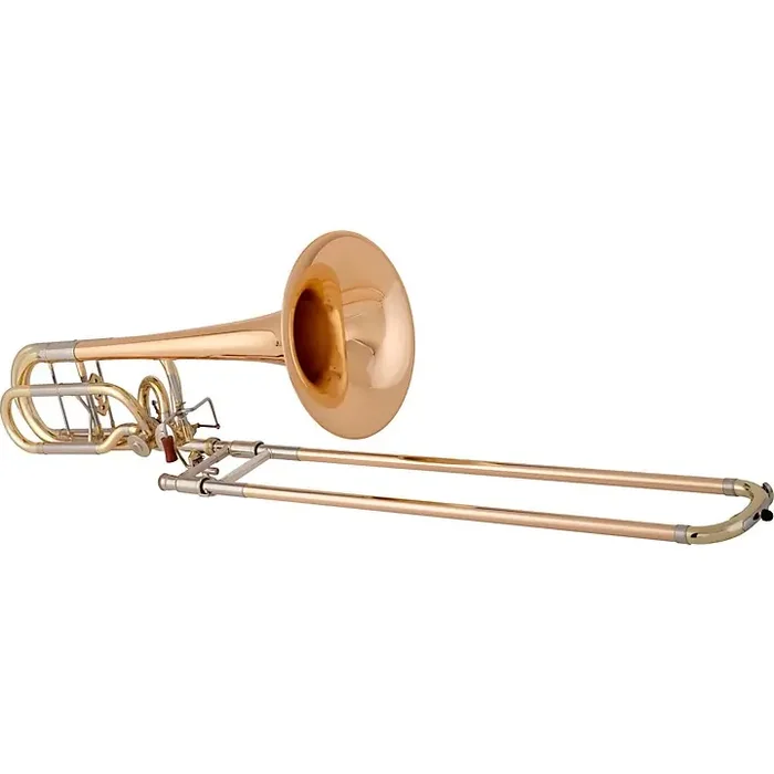 Edwards B502-I Custom Series Bass Trombone Outfit with Dual Bore Slide Lacquer Rose Brass Bell Guitar Center