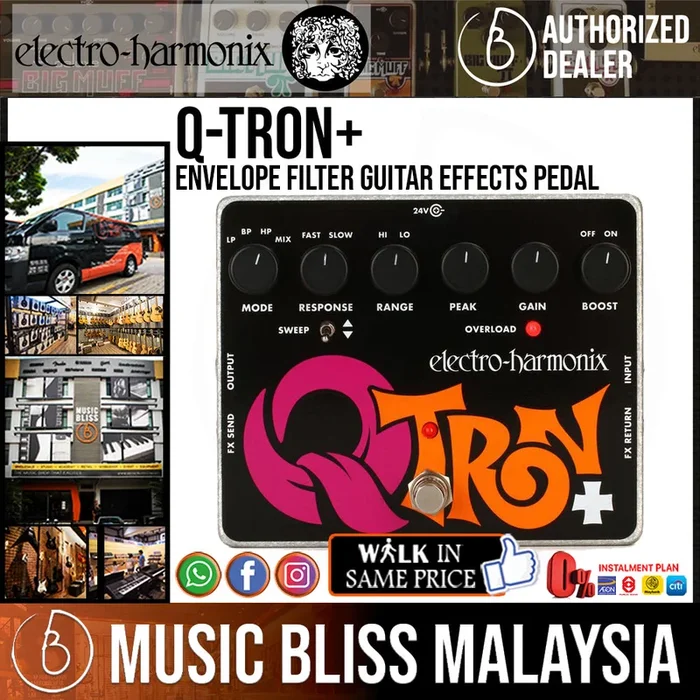 Electro Harmonix Q-Tron+ Envelope Filter Guitar Effects Pedal (Electro-Harmonix / EHX)