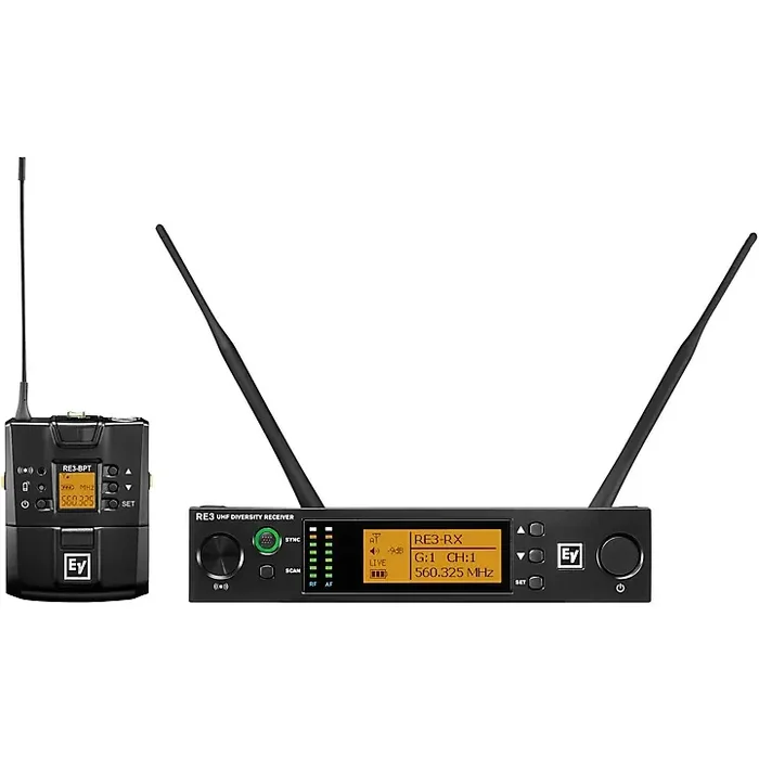 Electro-Voice RE3 Wireless Bodypack Set, No Input Device 653-663 MHz Guitar Center