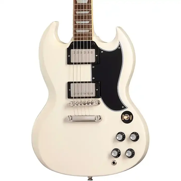Epiphone 1961 Les Paul SG Standard Electric Guitar Aged Classic White Guitar Center