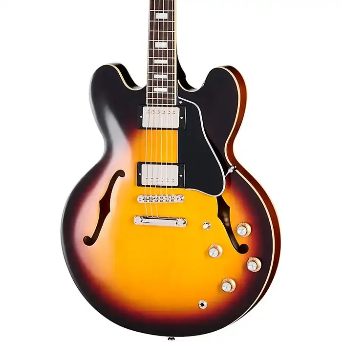 Epiphone 1962 ES-335 Reissue Semi-Hollow Electric Guitar Vintage Sunburst Guitar Center