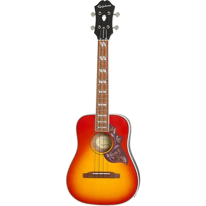 Epiphone Hummingbird Acoustic-Electric Tenor Ukulele Outfit Cherry Guitar Center