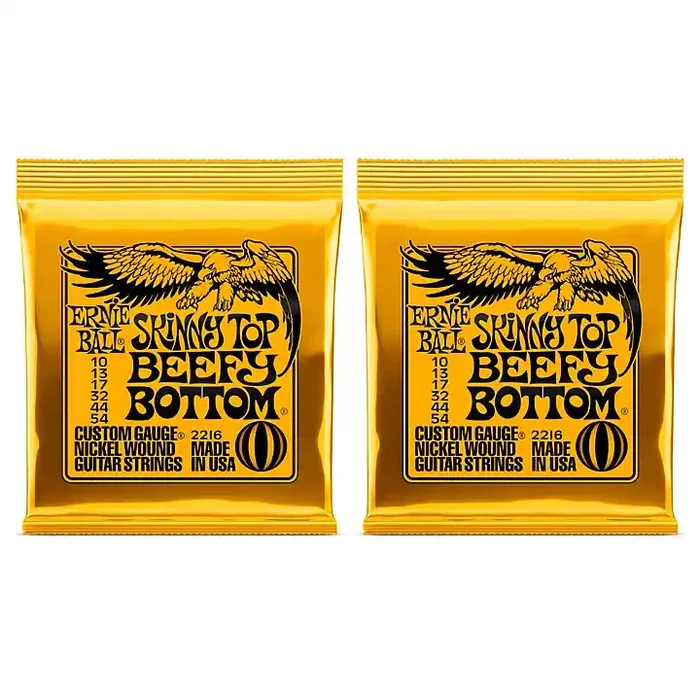 Ernie Ball 2216 Skinny Top/Beefy Bottom Nickel Wound Electric Guitar Strings 2-Pack Guitar Center