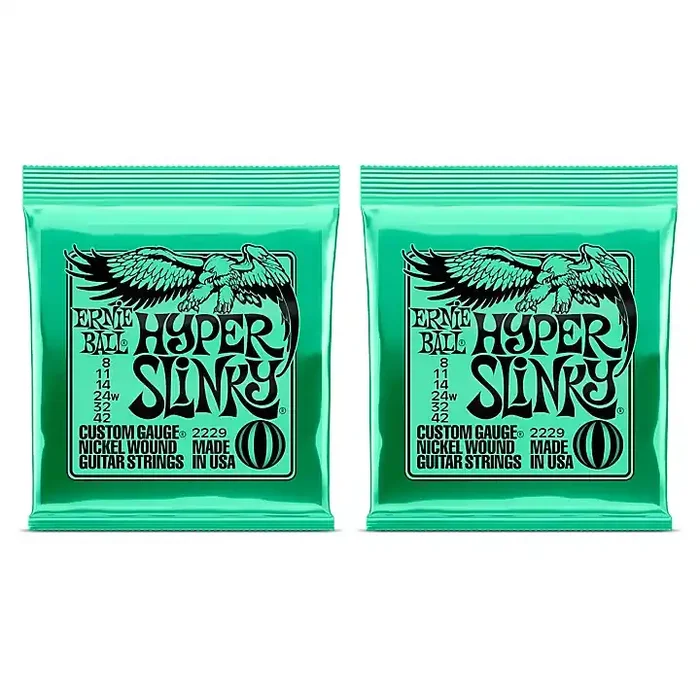 Ernie Ball 2229 Hyper Slinky Nickel Wound Electric Guitar Strings 2-Pack Guitar Center