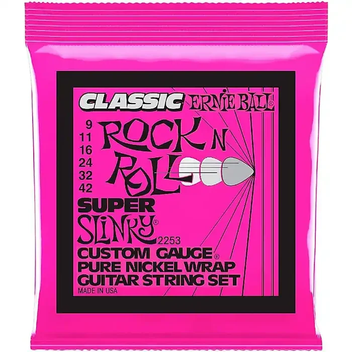 Ernie Ball 2253 Super Slinky Pure Nickel Electric Guitar Strings Guitar Center