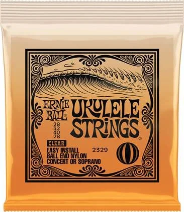 Ernie Ball 2329 Clear Ukulele Strings (Concert or Soprano)