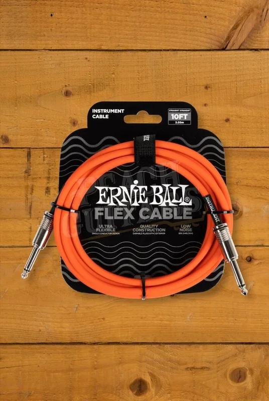 Ernie Ball 3m Flex Instrument Cable – Orange