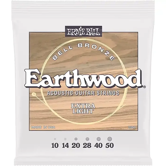 Ernie Ball Earthwood Bell Bronze Acoustic Guitar Strings Extra Light (10 – 50)