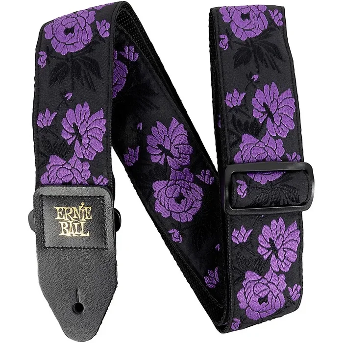 Ernie Ball Jacquard Polypro Guitar Strap Lavender Rose