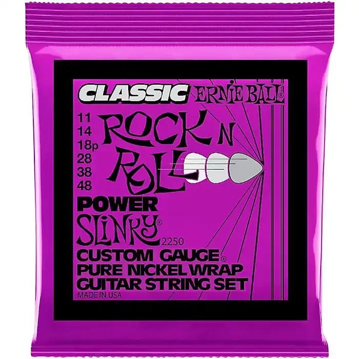 Ernie Ball P02250 Classic Pure Nickel Power Slinky Electric Guitar Strings 11-48 Guitar Center