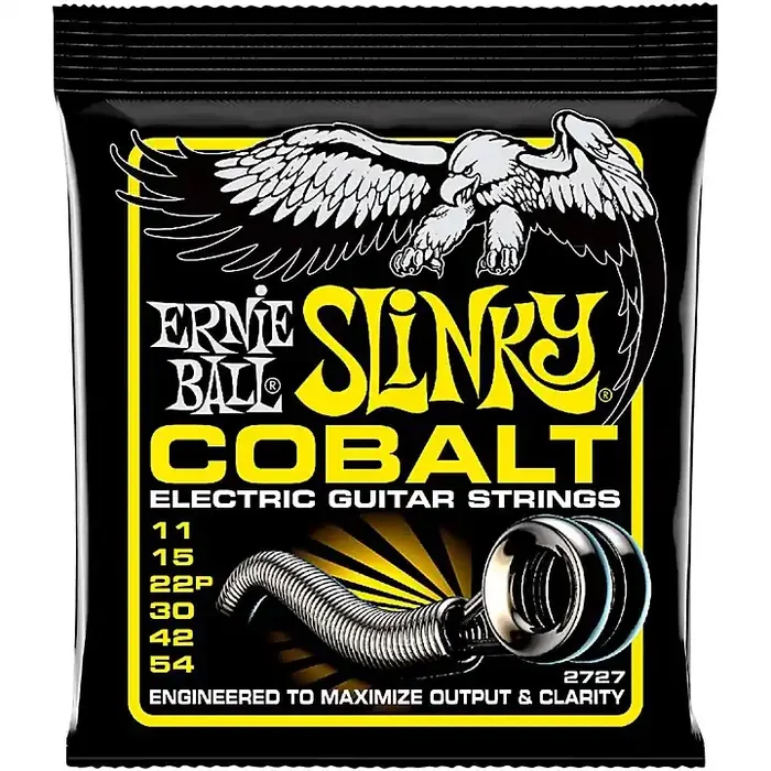 Ernie Ball P02727 Cobalt Beefy Slinky Electric Guitar Strings 11-54 Guitar Center