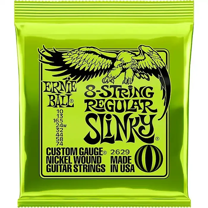 Ernie Ball Regular Slinky 8-String Nickel Wound Electric Guitar Strings Guitar Center