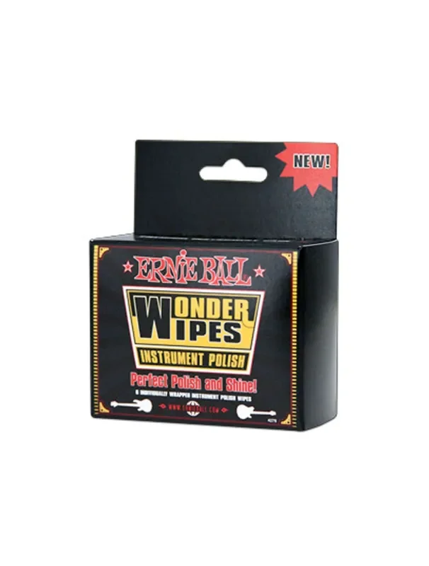 Ernie Ball Wonder Wipes Instrument Polish (6-pack)