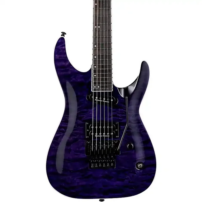 ESP LTD Andy La Rocque ALR-II Electric Guitar See-Thru Purple Guitar Center