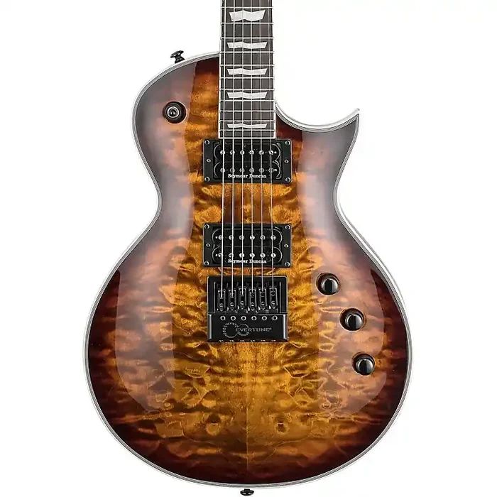 ESP LTD EC-1000 EverTune Electric Guitar Dark Brown Sunburst Guitar Center