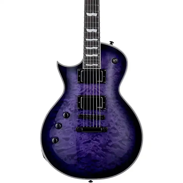 ESP LTD EC-1000 Quilted Maple Left-Handed Electric Guitar See Thru Purple Guitar Center