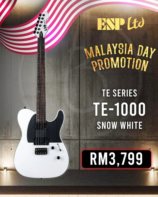 ESP LTD TE-1000 Electric Guitar – Snow White