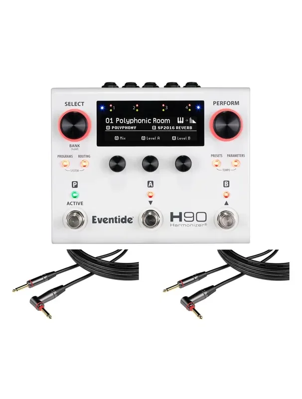 Eventide H90 Harmonizer Pedal + 2x Gator 20‘ RA Instrument Cable