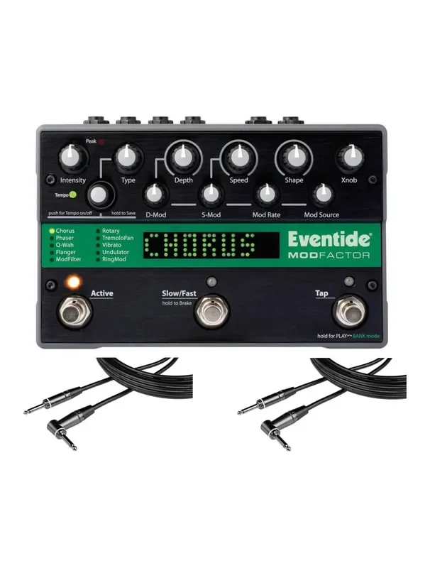 Eventide ModFactor + 2x Gator 20‘ RA Instrument Cable