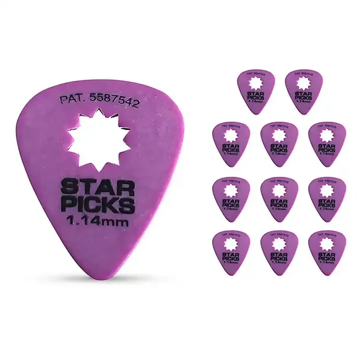 Everly Star Guitar Picks 1.14 mm 12 Pack Guitar Center