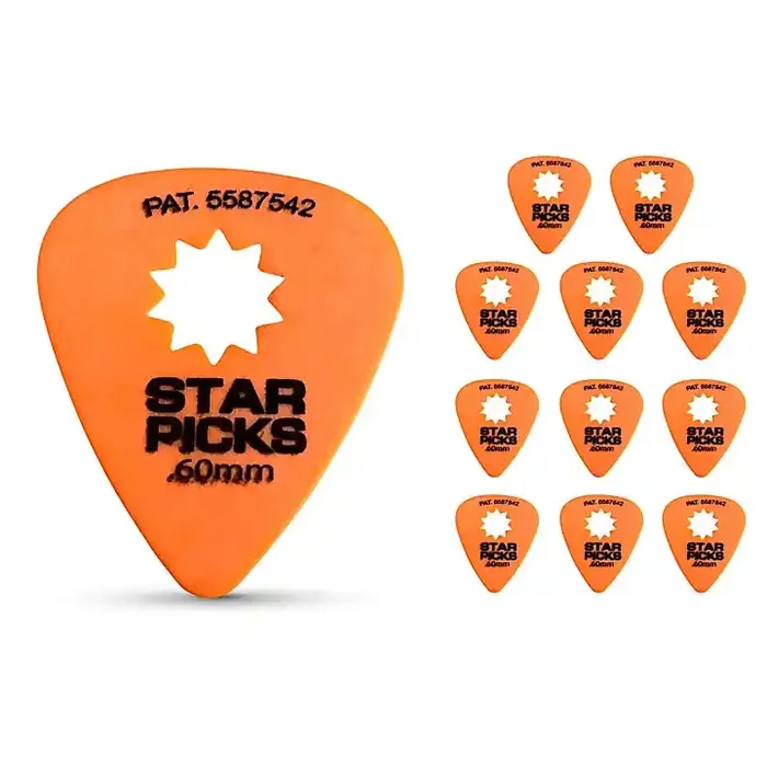 Everly Star Guitar Picks .60 mm 12 Pack Guitar Center