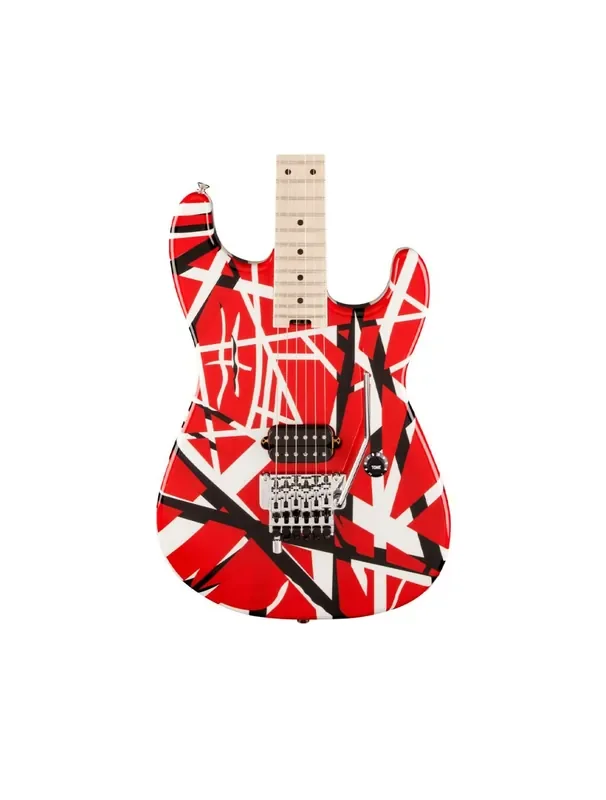 EVH Striped Series Electric Guitar – Red w/Black Stripes