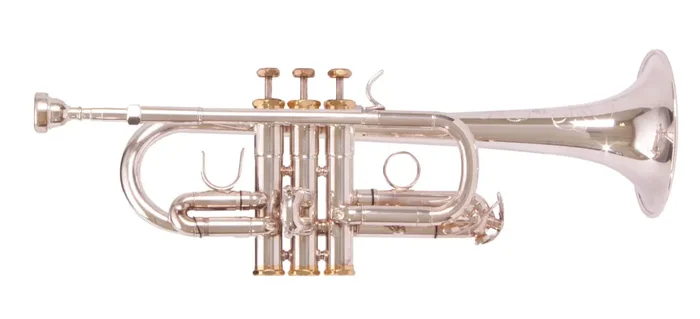 F. Schmidt Eb/D Professional Harmony Trumpet – Silver – E180S