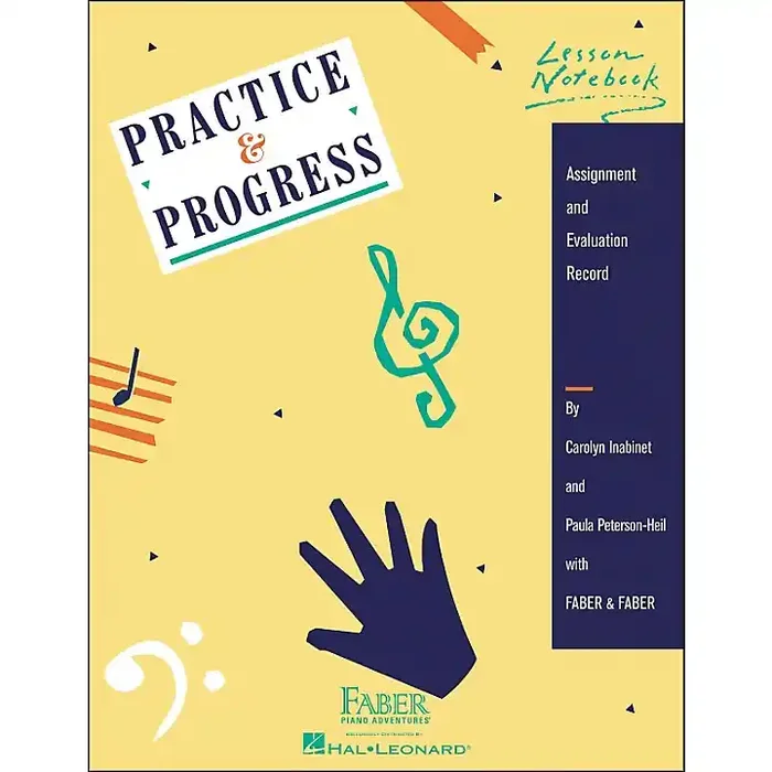 Faber Piano Adventures Practice & Progress Lesson Notebook – Assignment And Evaluation Record – Faber Piano Guitar Center