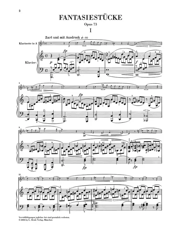 Fantasy Pieces Op 73