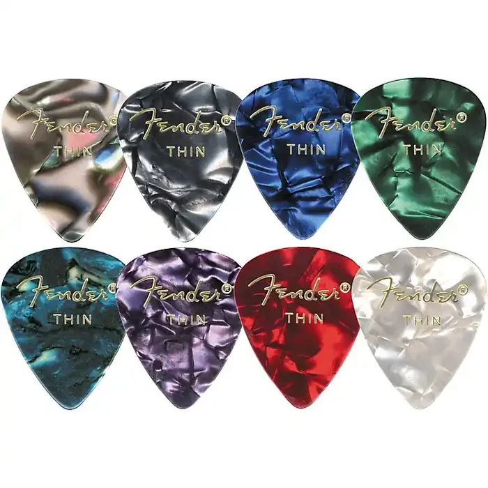 Fender 351 Premium Celluloid Guitar Picks 12-Pack Ocean Turquoise Medium Guitar Center