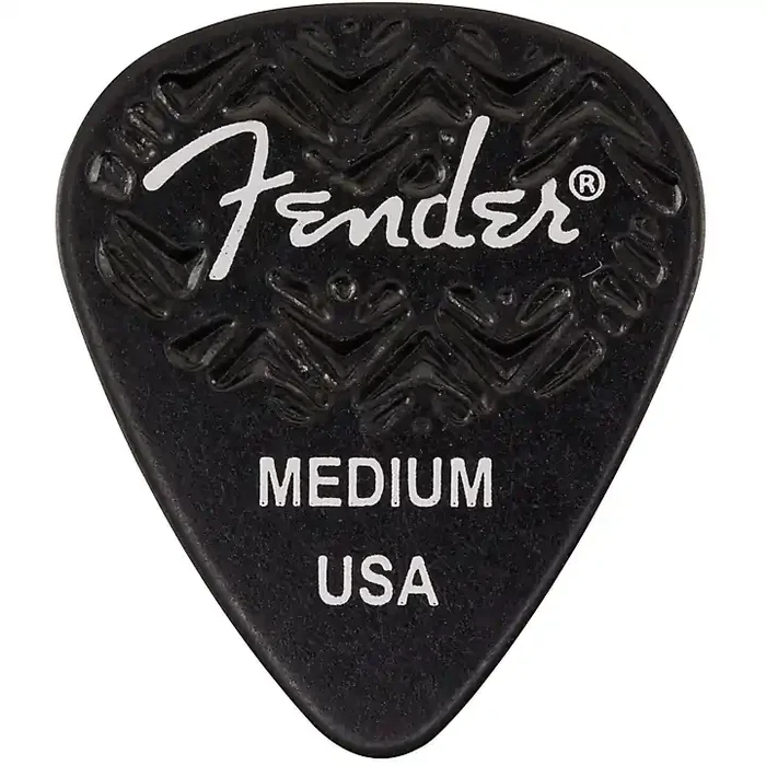 Fender 351 Shape Wavelength Celluloid Guitar Picks (6-Pack), Black Medium Guitar Center