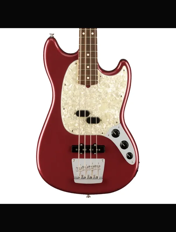 Fender American Performer Mustang Bass – Aubergine w/ Rosewood Fingerboard