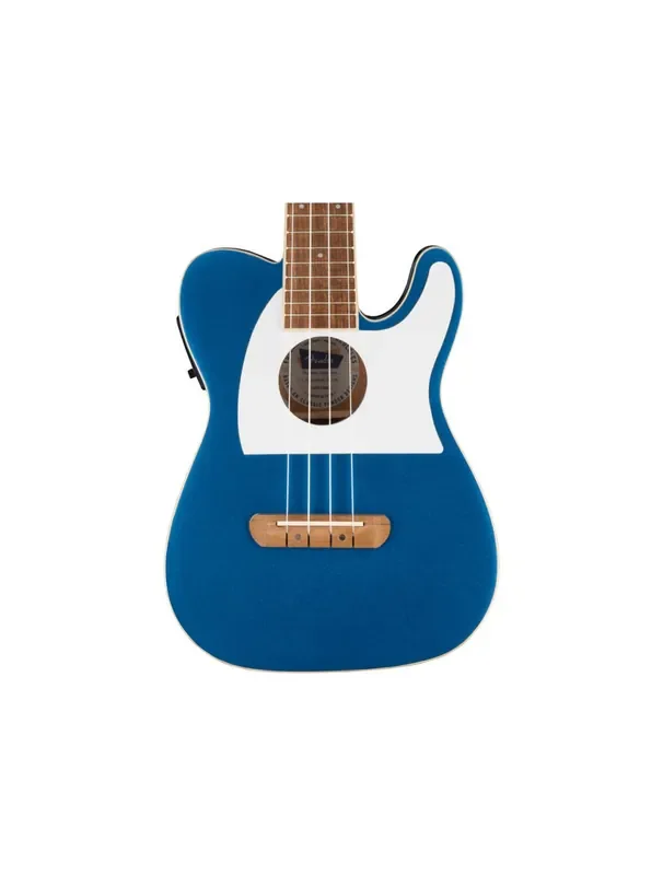 Fender Fullerton Tele Uke – Lake Placid Blue w/ Walnut FB