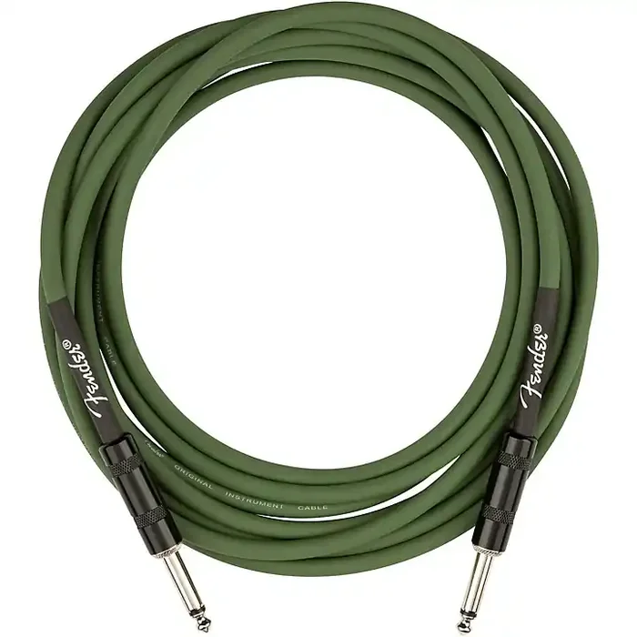 Fender Joe Strummer 13‘ Straight to Straight Instrument Cable 13 ft. Drab Green Guitar Center