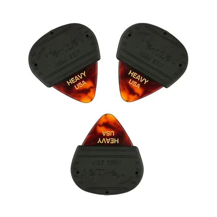 Fender Mojo Grip 351 Guitar Picks (3-Pack) Tortoise Shell Heavy Guitar Center