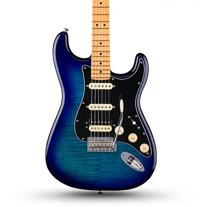 Fender Player II Stratocaster HSS Plus Top Maple Fingerboard Limited-Edition Electric Guitar Blue Burst Guitar Center